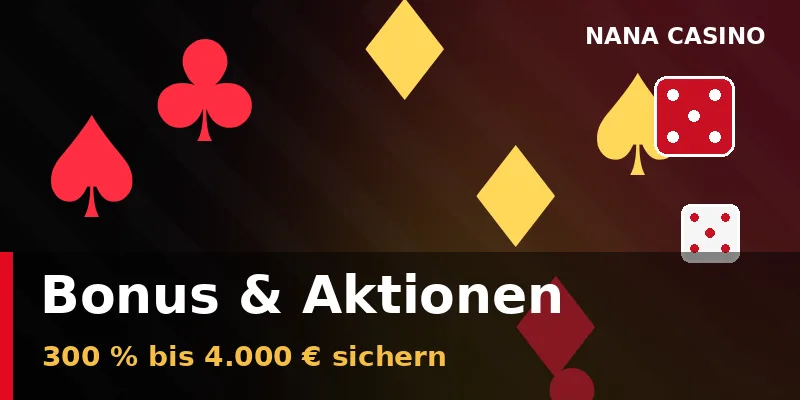 Bonusangebote und Willkommenspaket von Nana Casino mit Freispielen