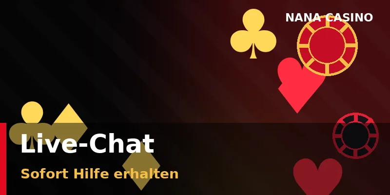 Live-Chat Support von Nana Casino löst Probleme in Minuten