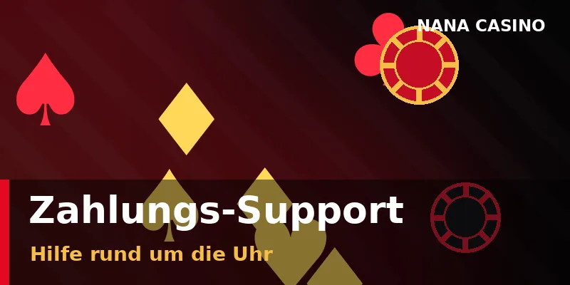 Kundensupport von Nana Casino hilft bei Fragen zu Einzahlung und Auszahlung
